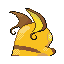 Raichu back-facing sprite from Pokémon FireRed