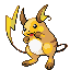 Raichu front-facing sprite from Pokémon FireRed
