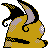 Raichu shiny back-facing sprite from Pokémon Silver