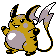 Raichu shiny front-facing sprite from Pokémon Silver