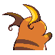 Raichu back-facing sprite from Pokémon HeartGold