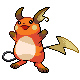 Raichu shiny front-facing sprite from Pokémon HeartGold