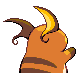 Raichu back-facing sprite from Pokémon Platinum
