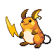 Raichu front-facing sprite from Pokémon Platinum