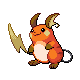 Raichu shiny front-facing sprite from Pokémon Platinum