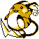 Raichu front-facing sprite from Pokémon Blue