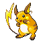 Raichu front-facing sprite from Pokémon Sapphire