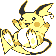Raichu front-facing sprite from Pokémon Yellow