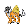 Raikou shiny front-facing sprite from Pokémon White 2