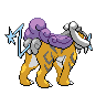 Raikou back-facing sprite from Pokémon White