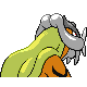 Raikou shiny back-facing sprite from Pokémon Diamond