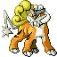 Raikou shiny front-facing sprite from Pokémon Emerald