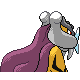 Raikou back-facing sprite from Pokémon SoulSilver