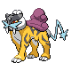 Raikou front-facing sprite from Pokémon SoulSilver