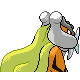 Raikou shiny back-facing sprite from Pokémon SoulSilver