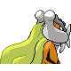 Raikou shiny back-facing sprite from Pokémon Platinum