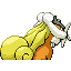 Raikou shiny back-facing sprite from Pokémon Ruby
