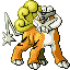 Raikou shiny front-facing sprite from Pokémon Ruby