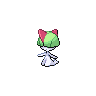 Ralts front-facing sprite from Pokémon Black 2