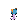 Ralts shiny back-facing sprite from Pokémon Black 2