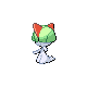 Ralts front-facing sprite from Pokémon Diamond