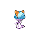 Ralts shiny front-facing sprite from Pokémon Diamond