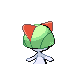 Ralts back-facing sprite from Pokémon SoulSilver