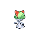 Ralts front-facing sprite from Pokémon SoulSilver