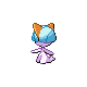 Ralts shiny front-facing sprite from Pokémon SoulSilver