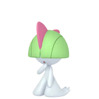 Ralts front-facing sprite from Pokémon Shield