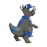 Rampardos back-facing sprite from Pokémon White