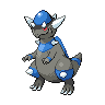 Rampardos front-facing sprite from Pokémon White