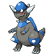 Rampardos front-facing sprite from Pokémon HeartGold