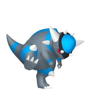 Rampardos front-facing sprite from Pokémon Brilliant Diamond