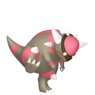 Rampardos shiny front-facing sprite from Pokémon Brilliant Diamond
