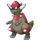 Rampardos shiny front-facing sprite from Pokémon Platinum