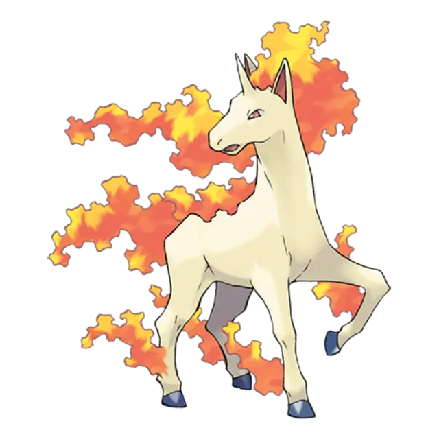 Rapidash, the Fire Horse Pokémon — Fire-type Pokémon official artwork