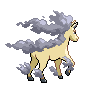 Rapidash shiny back-facing sprite from Pokémon Black 2