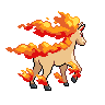 Rapidash back-facing sprite from Pokémon Black