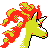 Rapidash back-facing sprite from Pokémon Crystal