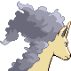 Rapidash shiny back-facing sprite from Pokémon Pearl