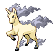 Rapidash shiny front-facing sprite from Pokémon Pearl