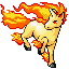 Rapidash front-facing sprite from Pokémon Emerald