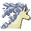 Rapidash shiny back-facing sprite from Pokémon LeafGreen