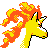 Rapidash back-facing sprite from Pokémon Gold