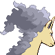Rapidash shiny back-facing sprite from Pokémon Platinum