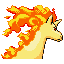 Rapidash back-facing sprite from Pokémon Ruby