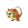 Raticate shiny front-facing sprite from Pokémon Black 2