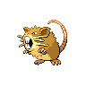 Raticate front-facing sprite from Pokémon Black