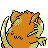 Raticate shiny back-facing sprite from Pokémon Crystal